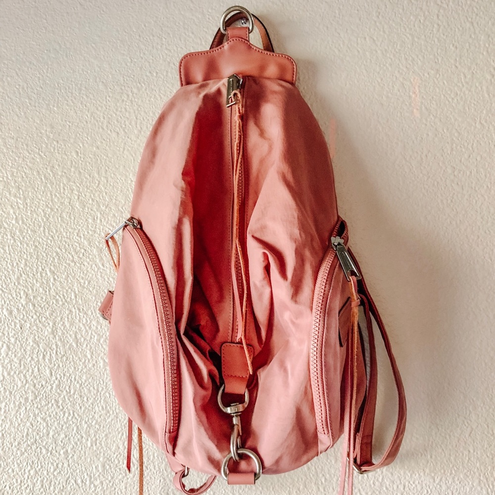Pink nylon Rebecca Minkoff backpack!